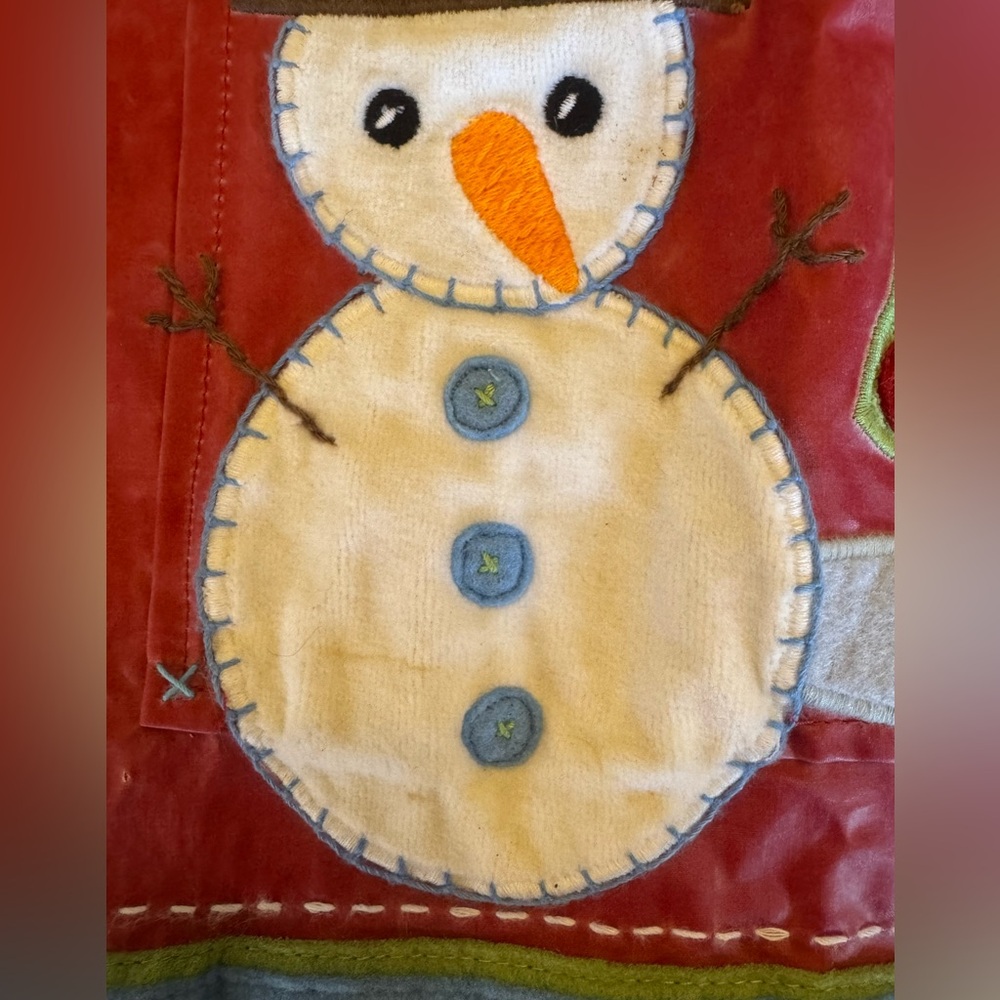 Pottery Barn Kids Red Snowman Apron - Picture 5 of 7